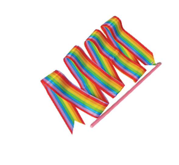 Ribbon 2metre Rainbow 10 pack