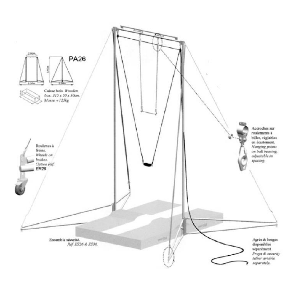Trapeze Frame Self standing
